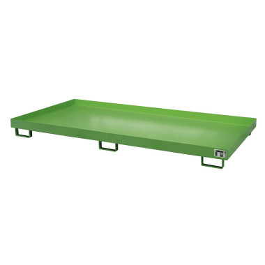 -- Smooth shelf, painted, green