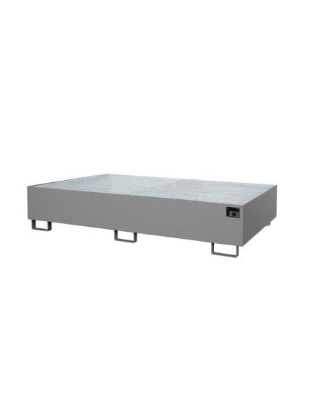 Secchi in polietilene e metallo --Ripiano girevole, dipinto, topo grigio