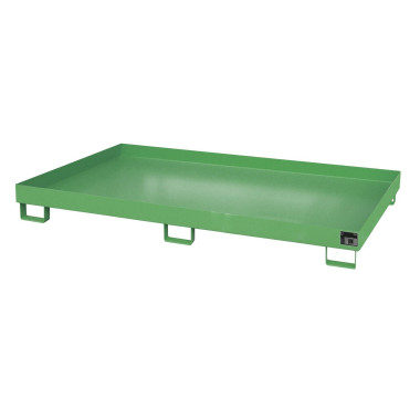 -- Smooth shelf, painted, green