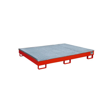 --Sumider of shelf with PE insert, painted, red fire