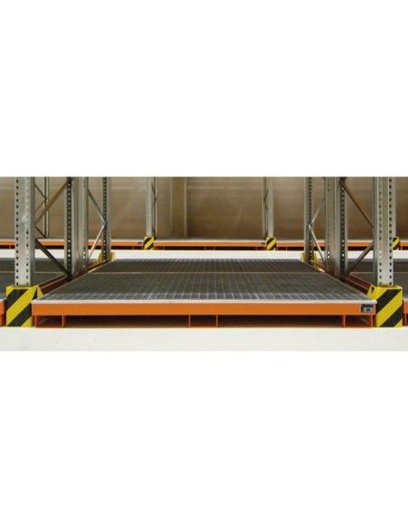 --Sumider of shelf with PE insert, painted, orange yellow