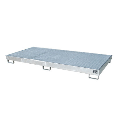 -Sumidero de estante con inserto de PE, galvanized in hot