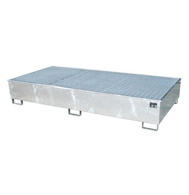 Balda colectora con inserto de PE, galvanizado en caliente