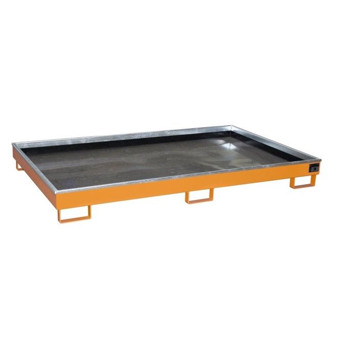 --Balda collezione con inserto in PE, verniciato, giallo arancio