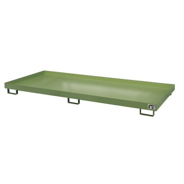 -- Smooth shelf, painted, green