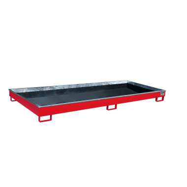 --Balda collezione con inserto in PE, dipinto, rosso vivo