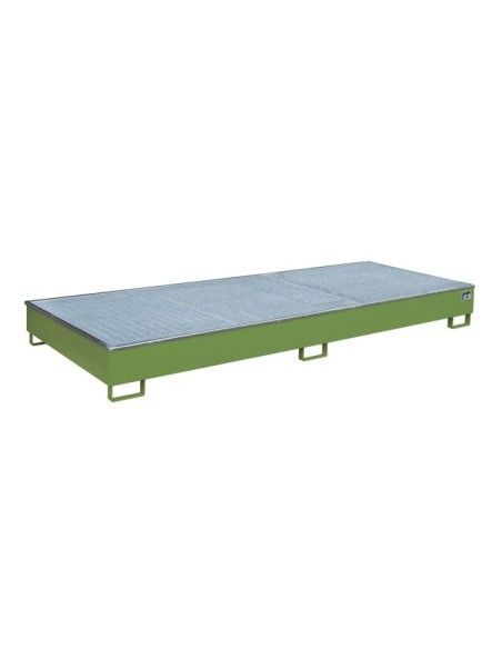 --Sumider of shelf with PE insert, painted, green