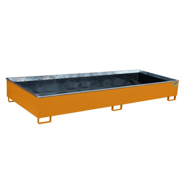 --Balda sieve with PE insert, painted, orange yellow
