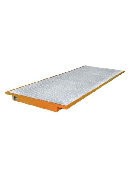 Panneaux en polyéthylène et en métal --Sumidero suspendu, peint, orange jaune