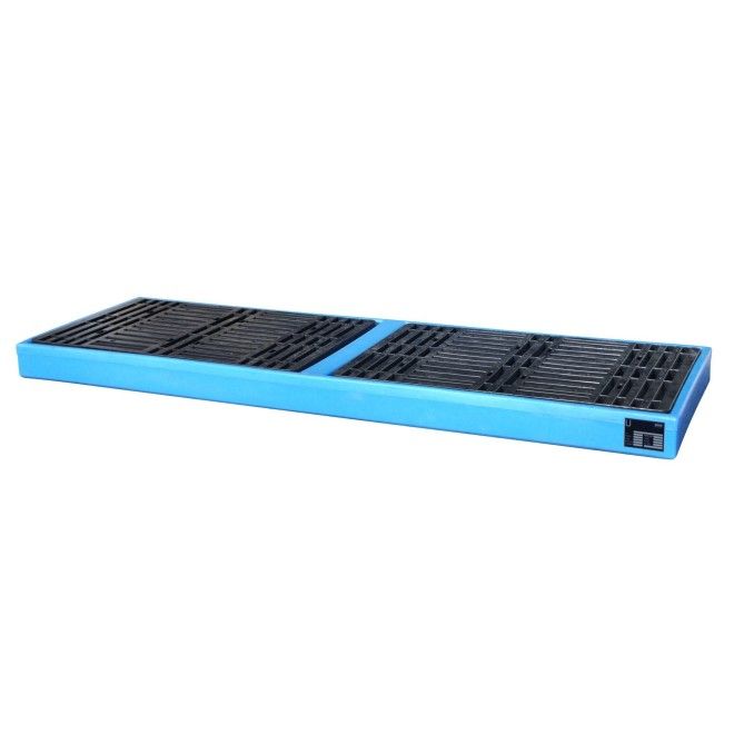 --GREEN-LINE Sol en polyéthylène pour déversements, en polyéthylène résistant, bleu