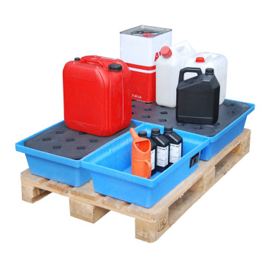 -- GREEN-LINE pallet collector, resistant polyethylene, blue 2