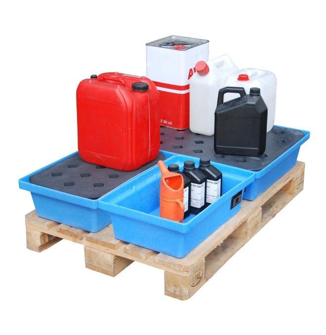 -- GREEN-LINE pallet collector, resistant polyethylene, blue