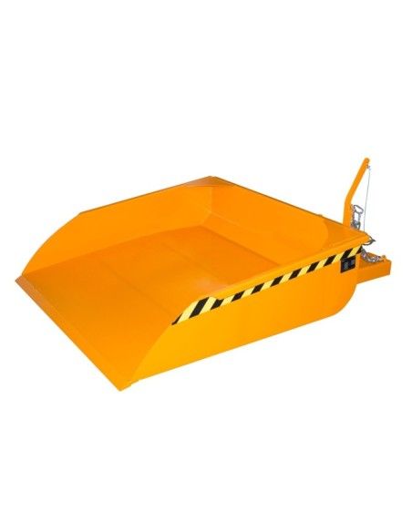 Tilting Container--Pala to manipulate granel, painted Orange Yellow