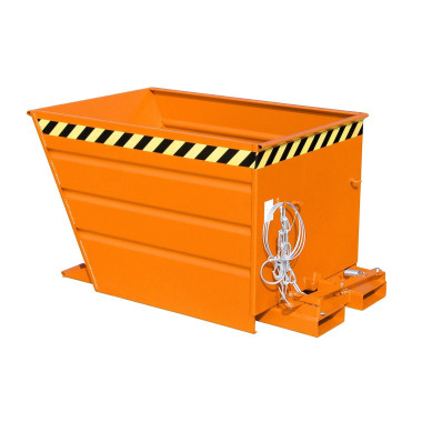 Bacs Basculants--Conteneur tilting, peint, jaune orange