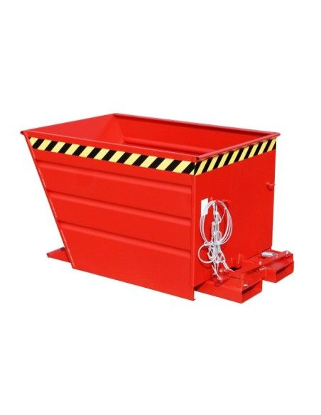 Bacs Basculants--Conteneur tilting, peint, feu rouge