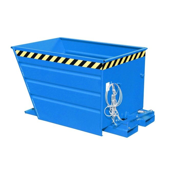 Tilting Container--Container tilting, painted, light blue