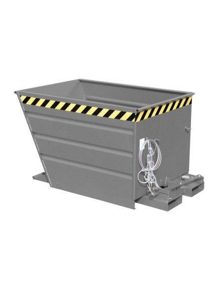 Kippbehälter--Container kippen, lackiert, graue maus