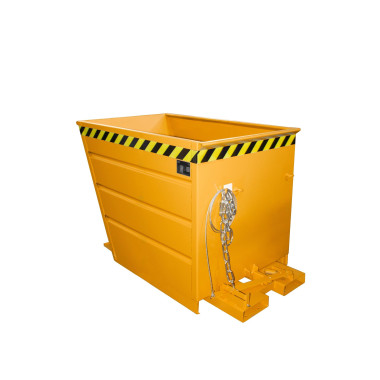 Tilting Container--Container tilting, painted, Orange yellow