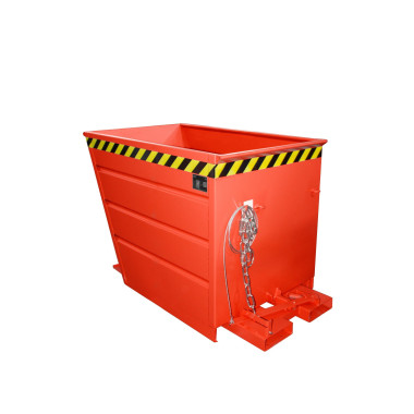 Bacs Basculants--Conteneur tilting, peint, feu rouge