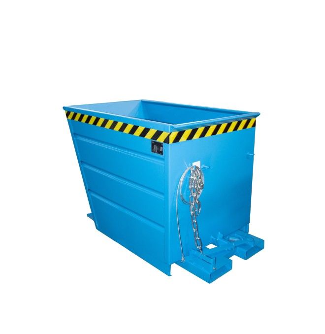 Kippbehälter--Container kippen, lackiert, hellblau