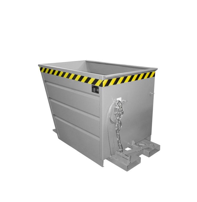Kippbehälter--Container kippen, lackiert, graue maus