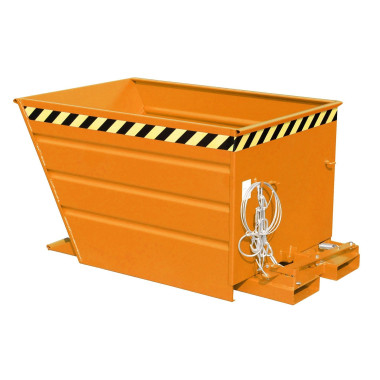 Bacs Basculants--Conteneur tilting, peint, jaune orange