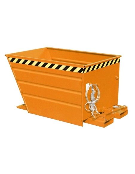 Bacs Basculants--Conteneur tilting, peint, jaune orange