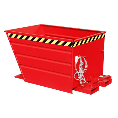 Recipiente Inclinável--Recipiente tilting, pintado, fogo vermelho