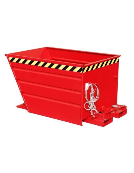 Kippbehälter--Container kippen, lackiert, rotes Feuer