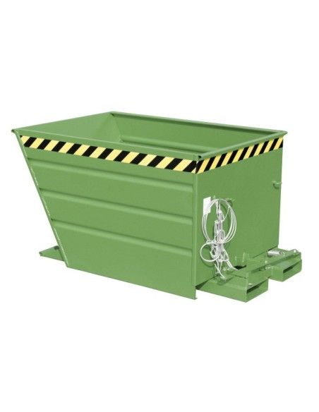 Kippbehälter--Container kippen, lackiert, grün seide