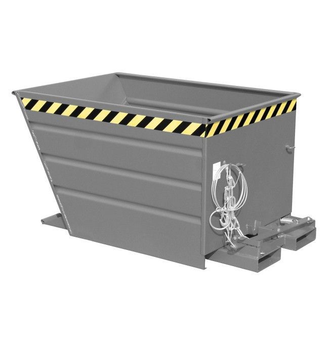 Tilting Container--Container tilting, painted, gray mouse