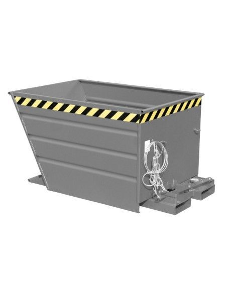 Kippbehälter--Container kippen, lackiert, graue maus