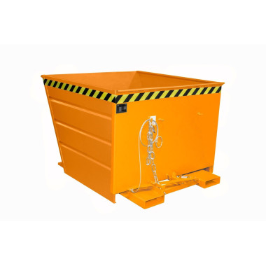 Bacs Basculants--Conteneur tilting, peint, jaune orange