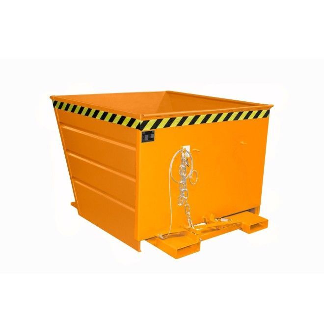 Tilting Container--Container tilting, painted, Orange yellow