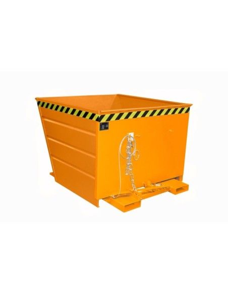 Contenitore Ribaltabile--Contenitore ribaltabile, dipinto, giallo arancio