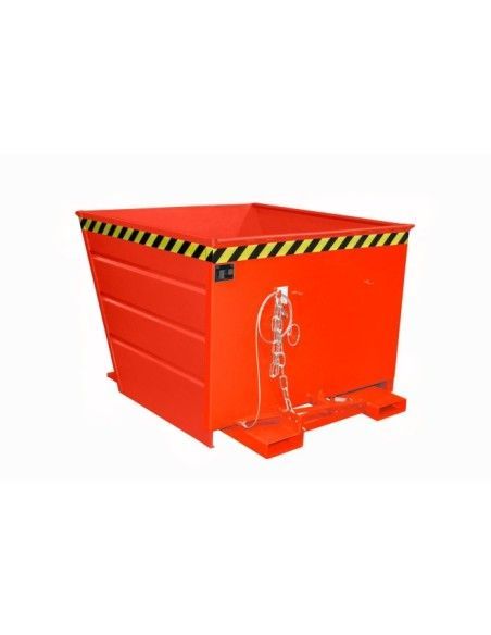 Kippbehälter--Container kippen, lackiert, rotes Feuer