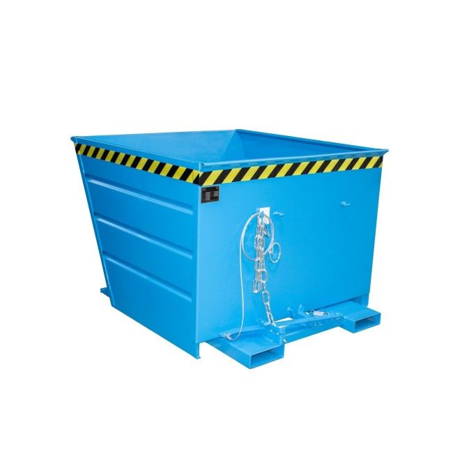 Tilting Container--Container tilting, painted, light blue