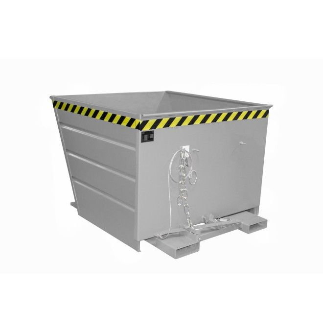 Kippbehälter--Container kippen, lackiert, graue maus