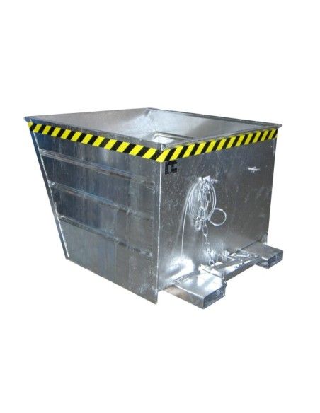 Contenedor basculante, galvanizado en caliente