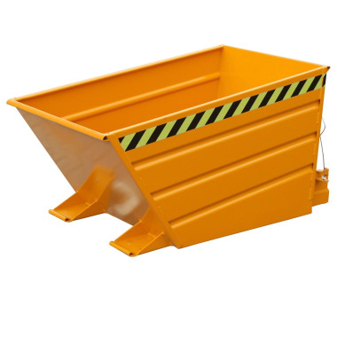 Contenedor basculante, pintado, Amarillo naranja