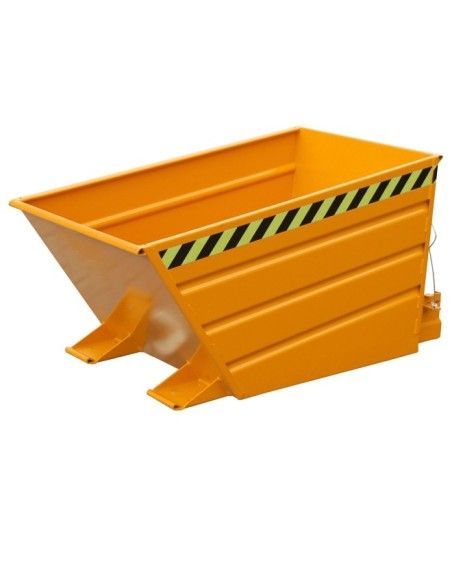 Tilting Container--Container tilting, painted, Orange yellow