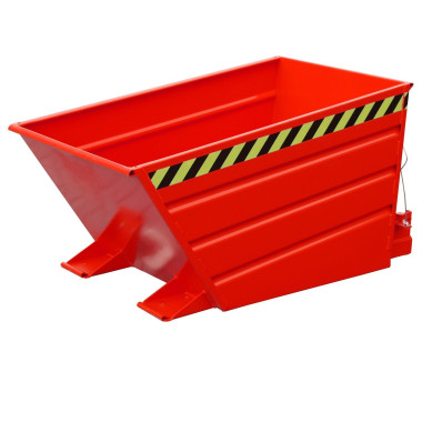 Bacs Basculants--Conteneur tilting, peint, feu rouge