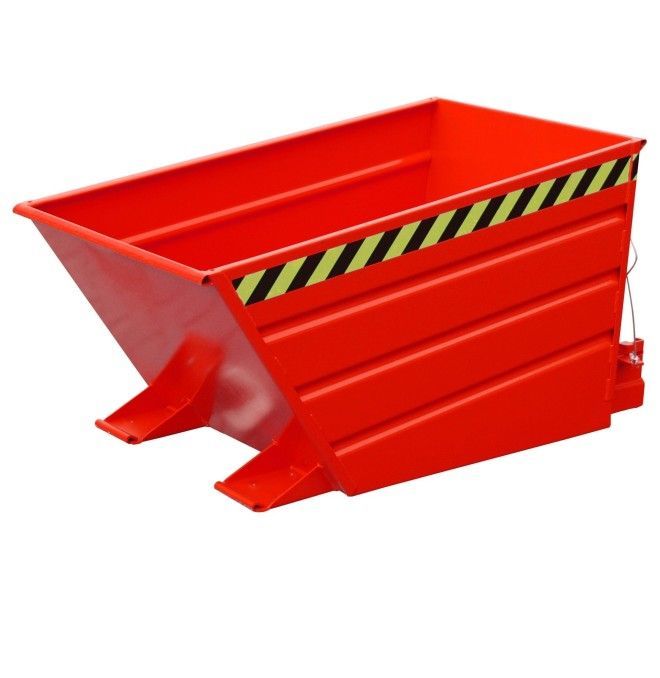 Kippbehälter--Container kippen, lackiert, rotes Feuer