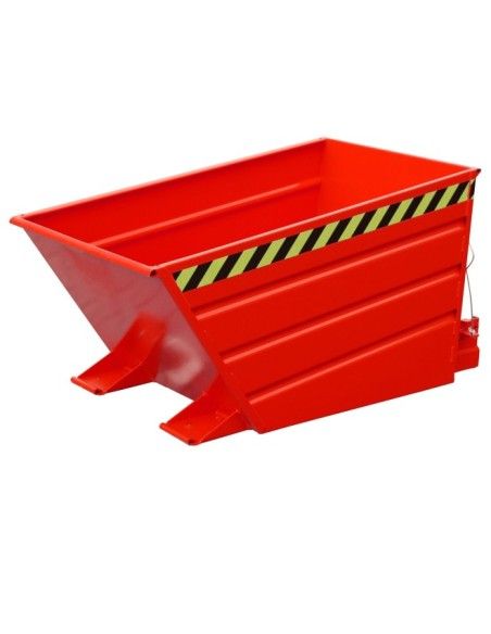 Recipiente Inclinável--Recipiente tilting, pintado, fogo vermelho