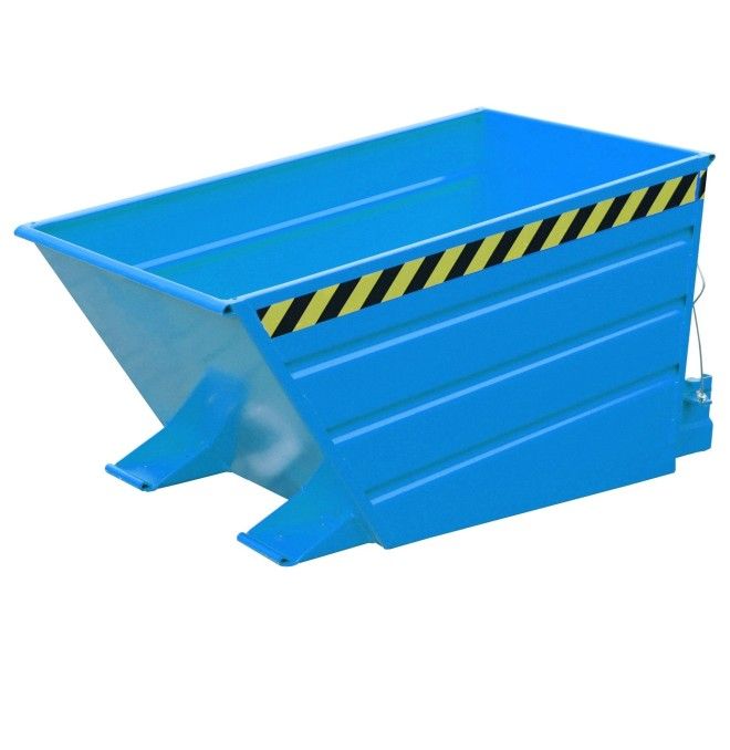 Recipiente Inclinável--Recipiente tilting, pintado, azul claro