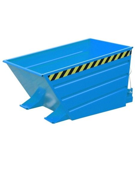 Recipiente Inclinável--Recipiente tilting, pintado, azul claro