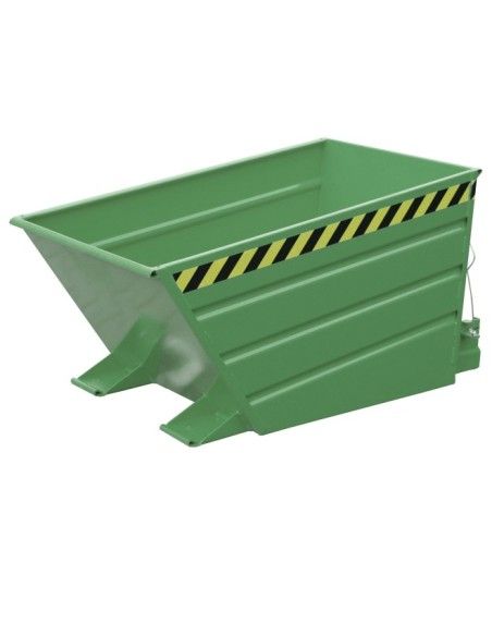 Kippbehälter--Container kippen, lackiert, grün seide