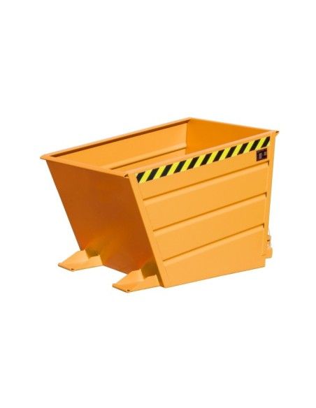 Tilting Container--Container tilting, painted, Orange yellow