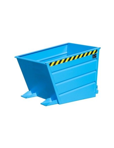 Kippbehälter--Container kippen, lackiert, hellblau