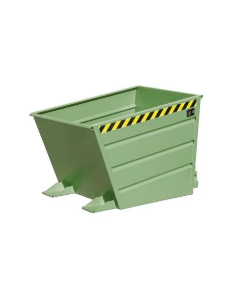 Kippbehälter--Container Basculante, bemalt, grün